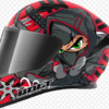 VEGA Bolt Ninja Red Gloss Helmet