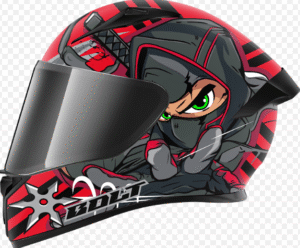 VEGA Bolt Ninja Red Gloss Helmet