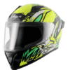 VEGA Bolt Bunny Black Neon Yellow Gloss Helmet
