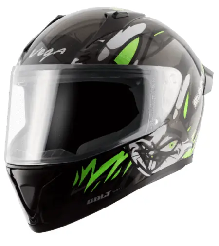 VEGA Bolt Bunny Black Green Helmet