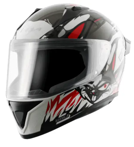 VEGA Bolt Bunny White Red Gloss Helmet