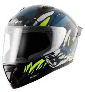 VEGA Bolt Bunny Black M Blue Gloss Helmet