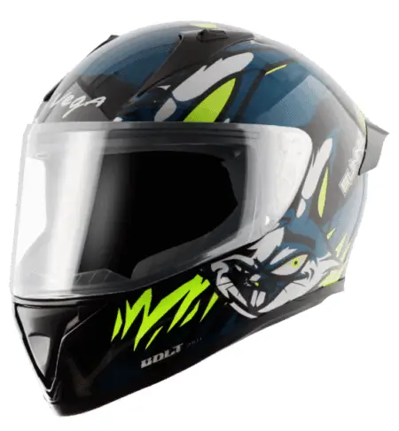 VEGA Bolt Bunny Black M Blue Gloss Helmet
